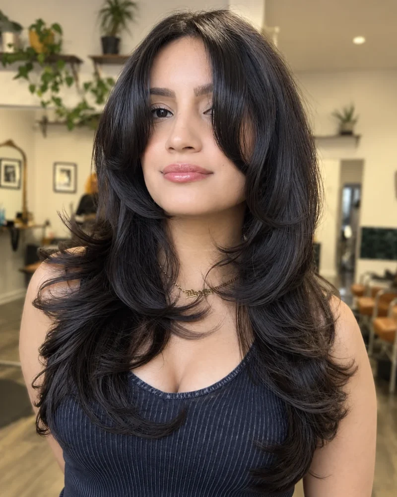 10 Long Haircuts With Wispy Bangs That Look Stunning