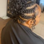 15 Curly Braids High Bun Hairstyle Ideas