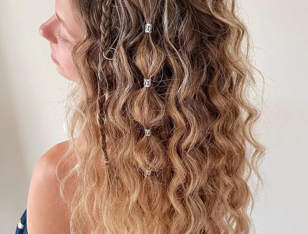 Half Updo Hairstyle in the 2000s