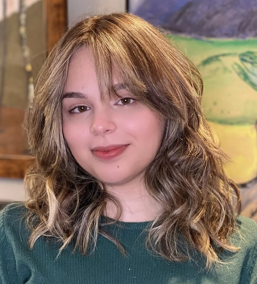 Mid-Length 2000s Shag with Highlights