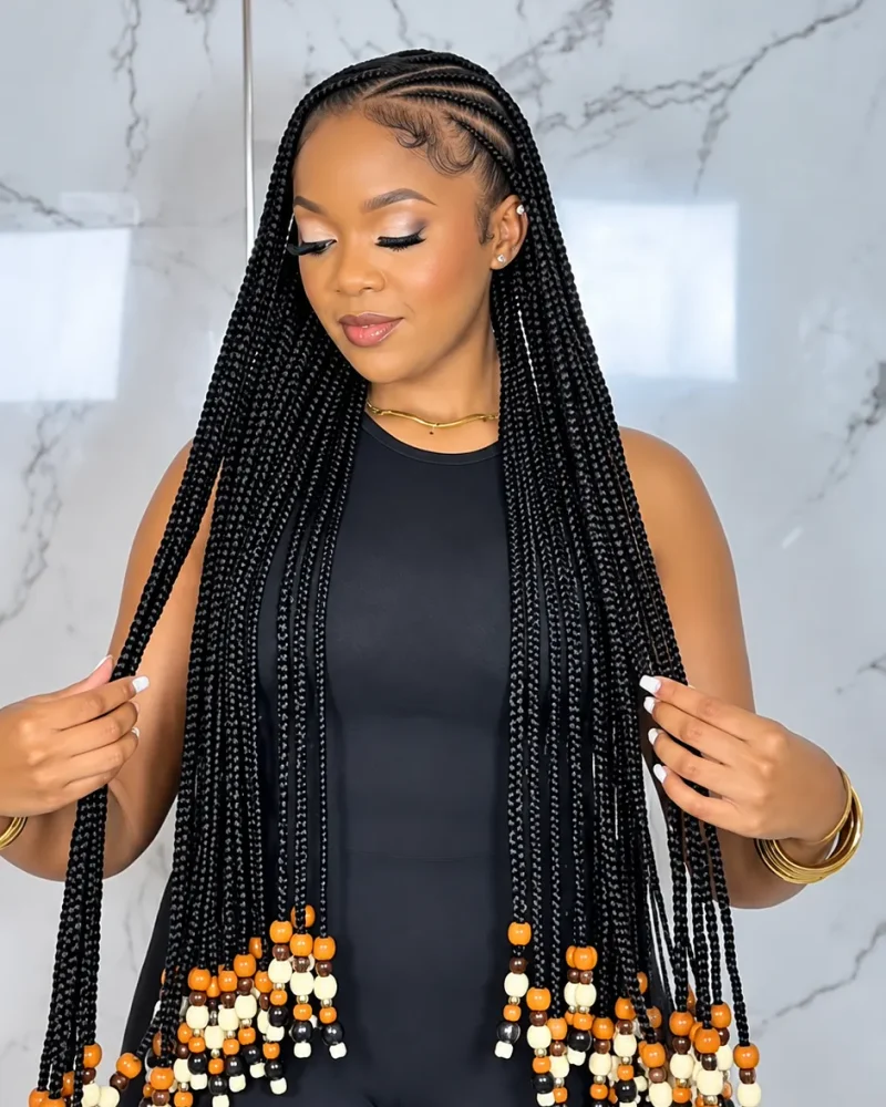 17 Stunning Beaded Braid Hairstyles for Curly Hair
